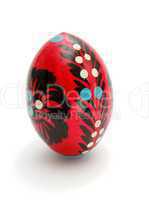 Russian easter egg on white background
