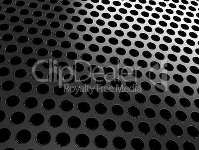 Close-up of black grill on black