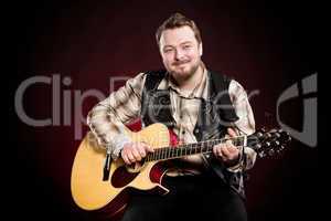 man with a guitar