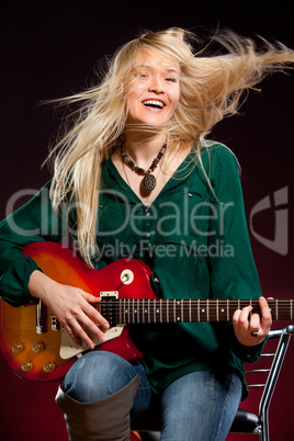 girl with a guitar