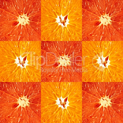 Grapefruit and orange
