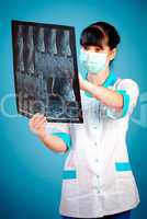 Doctor with xray