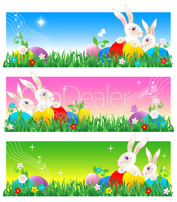 Easter card, banners or poster background