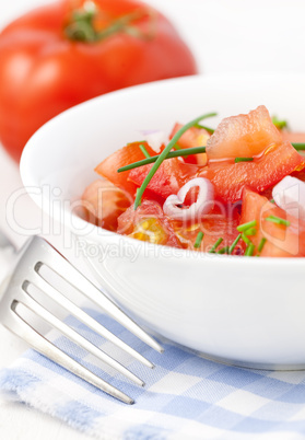 Tomatensalat mit Zwiebel/ tomato salad with onion