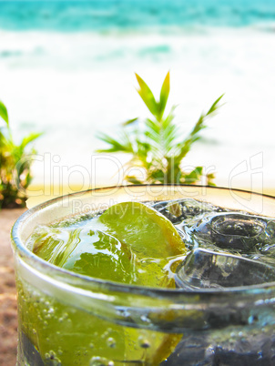 Refreshing lemon Soda With Ice