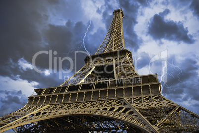 View of Eiffel Tower from Below, Paris