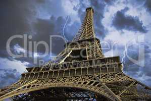 View of Eiffel Tower from Below, Paris