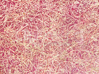 burgundy background with splashes of fibers in the form of flour