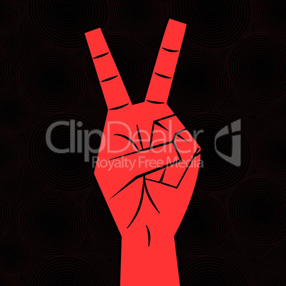 Hand - victory sign