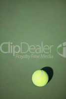 Tennis ball on court, concept photography