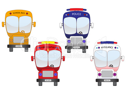 city vehicles set