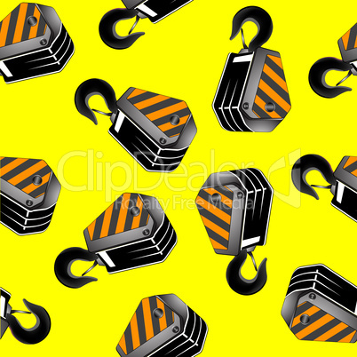 crane hooks seamless pattern