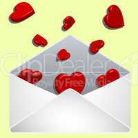 envelope with love