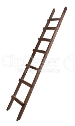 brown wooden staircase in a wooden house