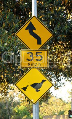 australian road sign