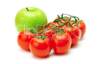 apple and tomatoes