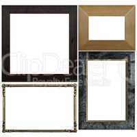 Four antique picture frames