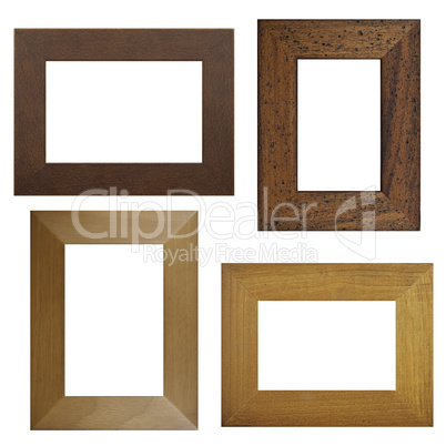 Four antique picture frames