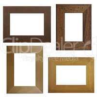 Four antique picture frames