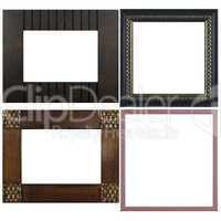 Four antique picture frames