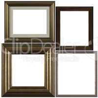 Four antique picture frames