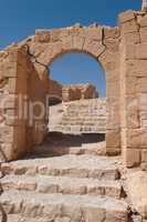 Ancient stone arch and staircase