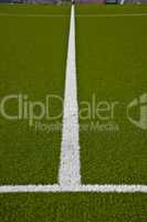 Linie auf Fußballfeld