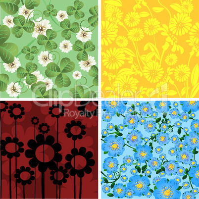 Four floral background.eps