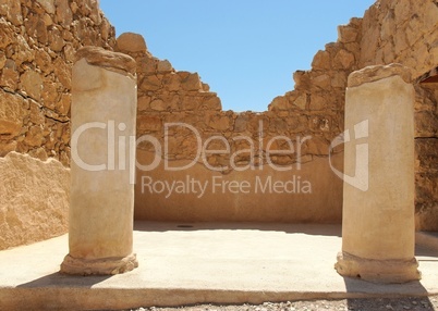 Ruins of ancient colonnade