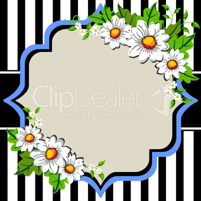 Daisy flower frame
