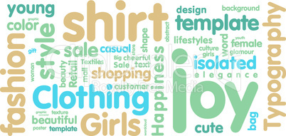 Fashion word cloud