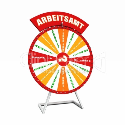 Arbeitsamt Glücksrad - 1-Euro-Job gewonnen