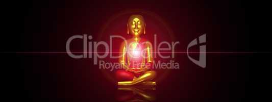 Das rote Licht des Buddhas