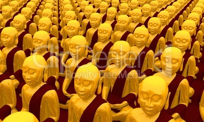 Buddha Konferenz - Gold Rot 01