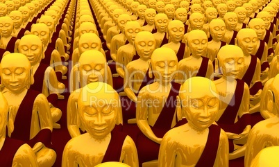 Buddha Konferenz - Gold Rot 03