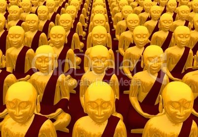 Buddha Konferenz - Gold Rot 02