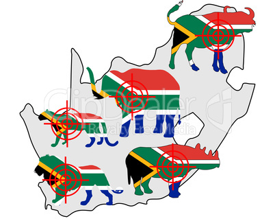 "Big Five" Südafrika Fadenkreuz