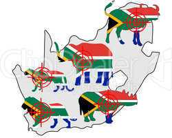 "Big Five" Südafrika Fadenkreuz