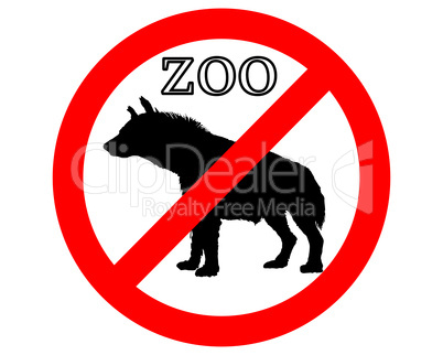 Hyäne im Zoo verboten