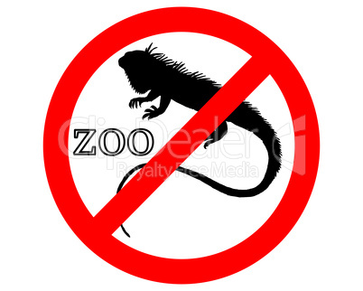 Leguan im Zoo verboten