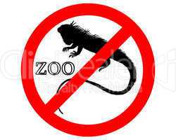 Leguan im Zoo verboten