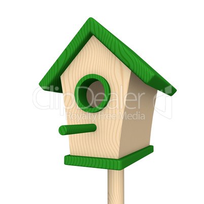 Vogelhaus aus Holz - Grün