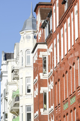 Jugenstilfassade in Kiel,Deutschland