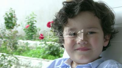 Portrait of a smiling little boy