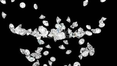 Large diamonds flow with slow motion