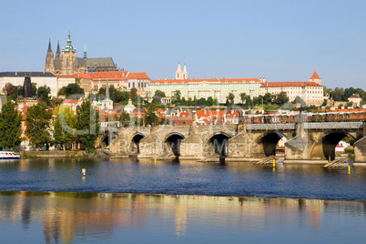 Prague Castle and the Charles Bridge