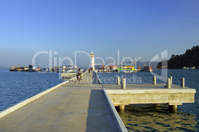 Pier in Bang Bao Bay