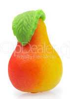 Sweets marzipan. In the form of a pear