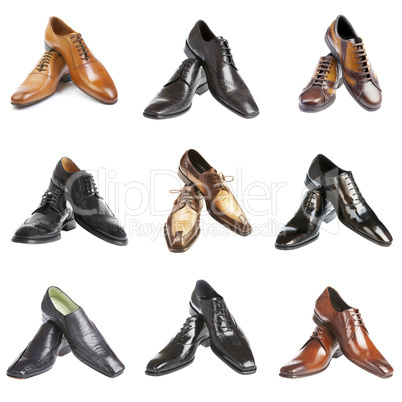 Nine pairs man's shoes