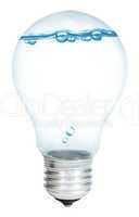 light bulb on a white background